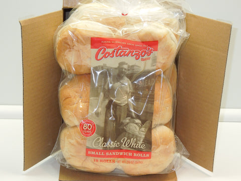 Costanzos Bakery- Small Sandwich Round Roll (12pk)