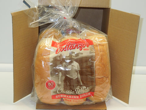 Costanzos Buffalo Bakery 7” White Submarine Roll (6pk)