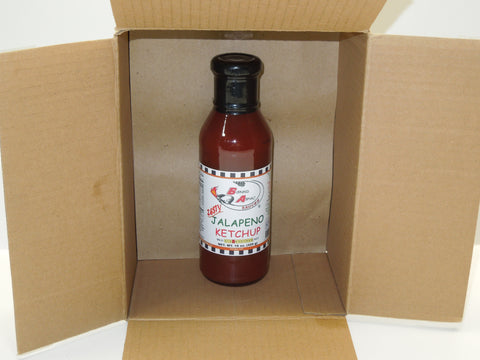 Burning Asphalt Sauces -Jalapeno Ketchup - (15oz) Glass