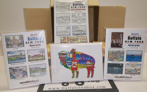 Buffalo NY Notecards - Set of 5