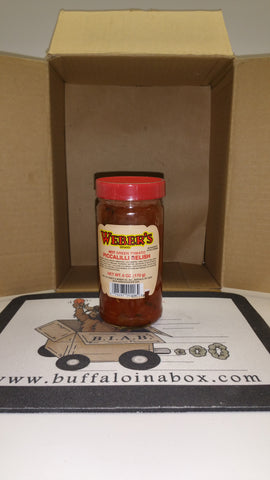 Weber's Hot Piccalilli Relish (6oz) Glass